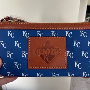 Dooney and Bourke KC Royals 2015 World Series wristlet BRAND NEW